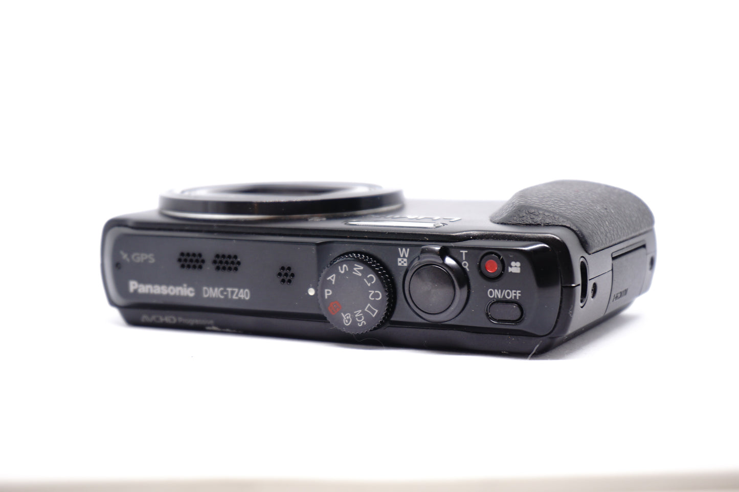 Panasonic Lumix Black 20X Compact Digital Camera top view