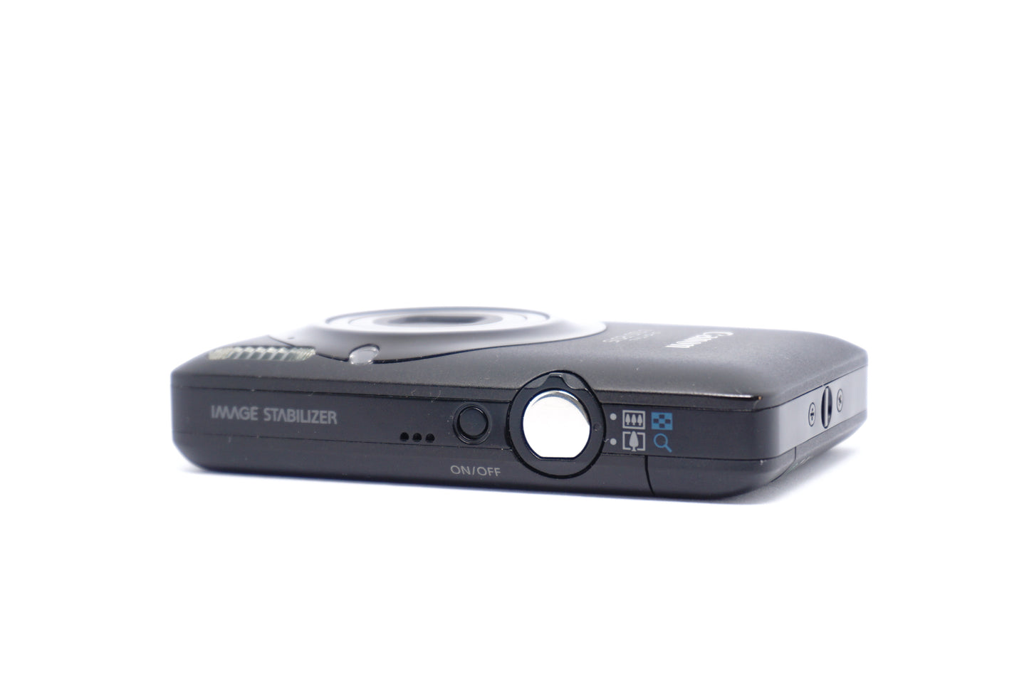 Canon IXUS 120 IS Black Digital Camera top view