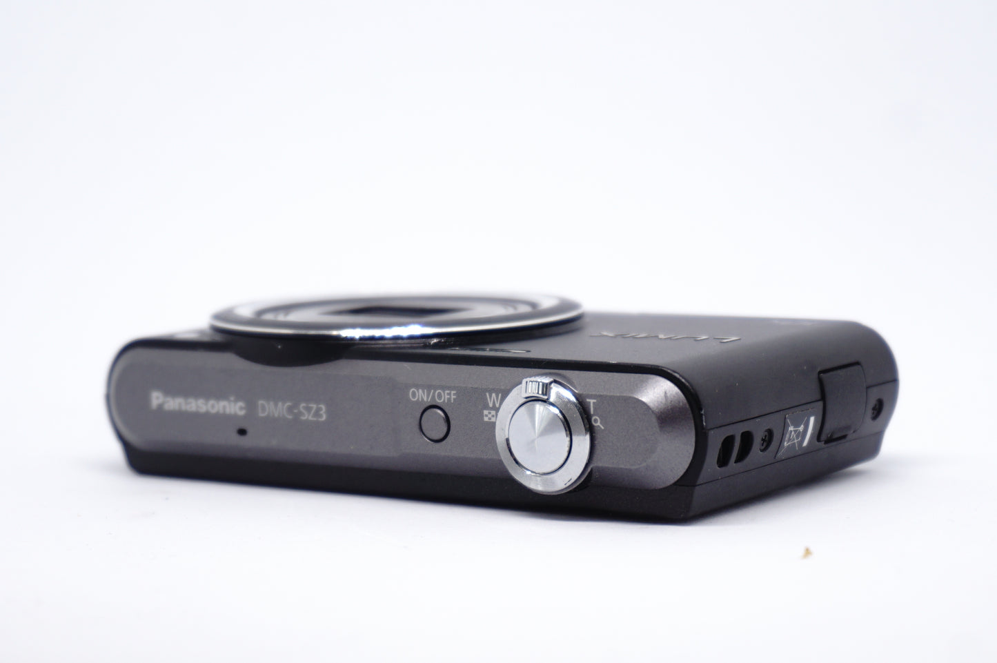 Panasonic Lumix Black 10X Compact Digital Camera top view