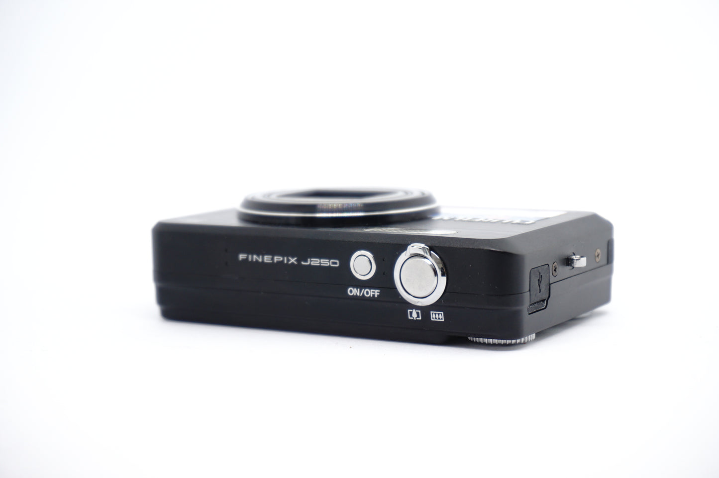 Fujifilm FinePix J250 Black Digital Camera top view