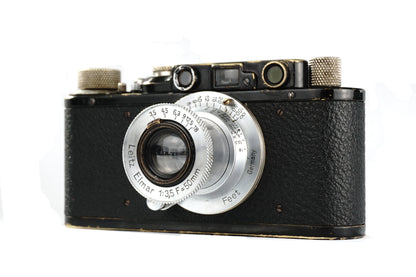 Leica II Model D – Black Finish with Leitz Elmar 50mm f/3.5 - SLM