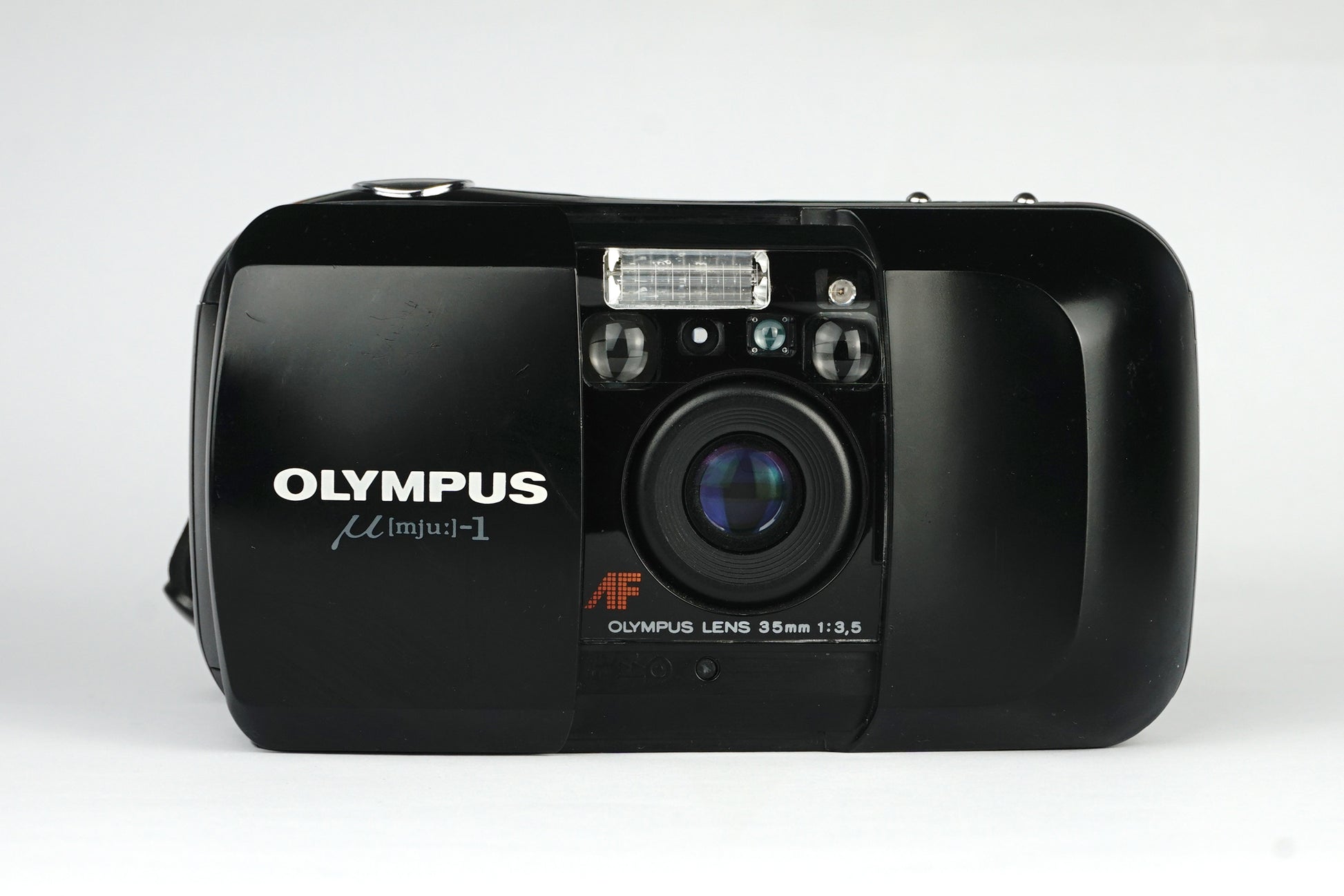 Olympus µ[mju:]-I Quartz Date 35mm Film Camera - SLM