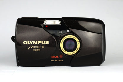 Olympus µ[mju:]-II Gold Black Limited Edition with Leather Case - SLM