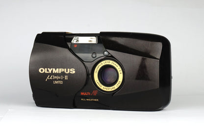 Olympus µ[mju:]-II Gold Black Limited Edition with Leather Case - SLM