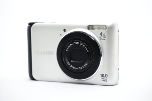 Canon White Black Lens Compact Digital Camera image 1