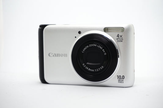 Canon White Black Lens 10MP Compact Digital Camera image 1