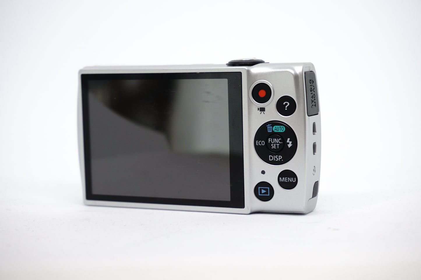 Canon Silver 5X Zoom Compact Digital Camera back view