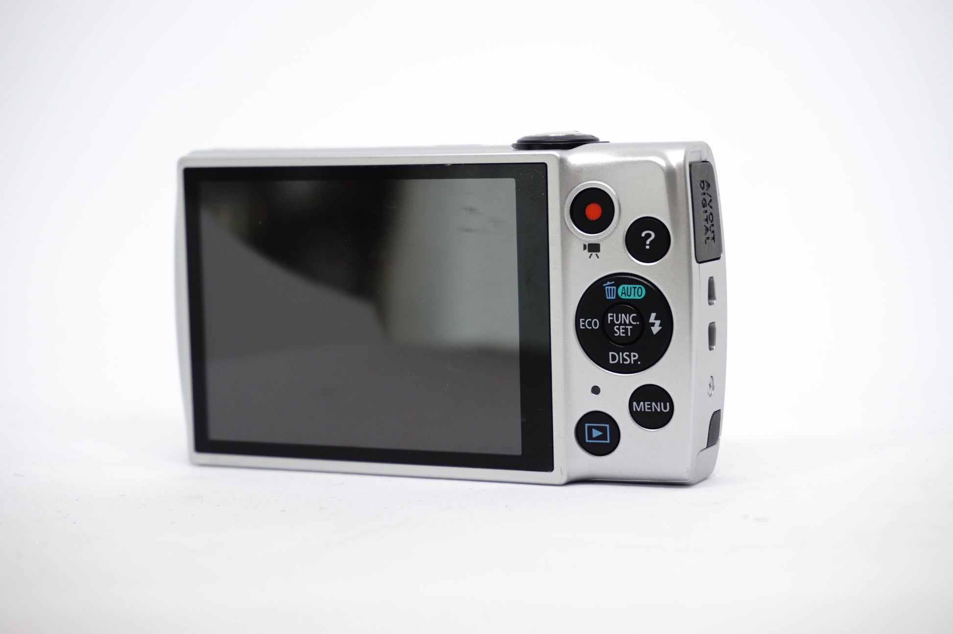Canon Silver 5X Zoom Compact Digital Camera back view