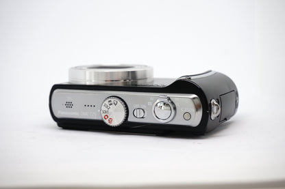 Panasonic Lumix Black 10X Compact Digital Camera top view