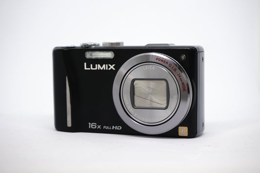 Panasonic Lumix Black 16X Compact Digital Camera front view