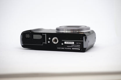 Panasonic Lumix Black 16X Compact Digital Camera underneath view