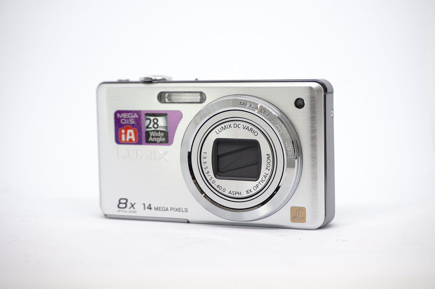Canon Silver 8X Compact Digital Camera front view