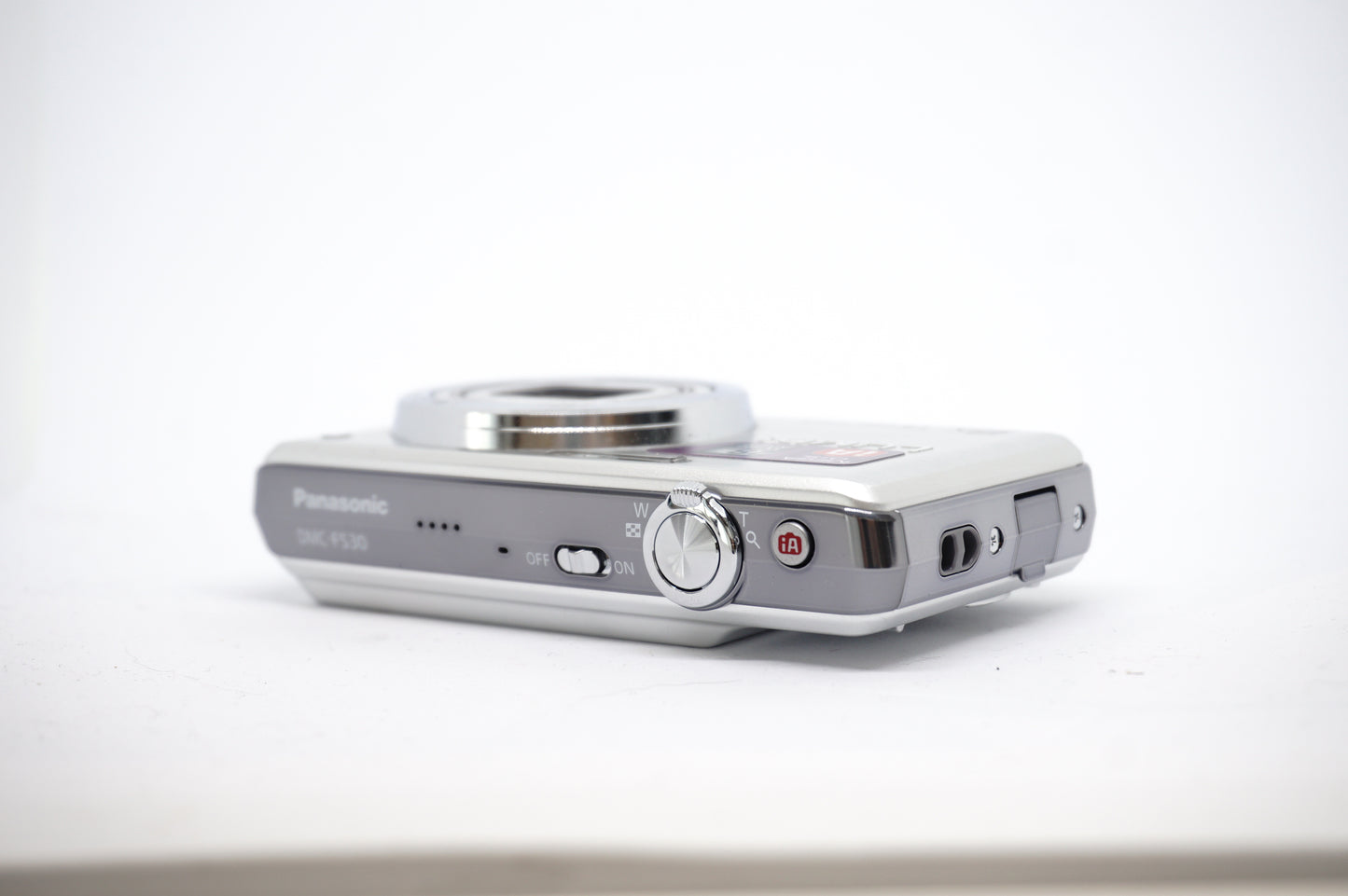 Canon Silver 8X Compact Digital Camera top view