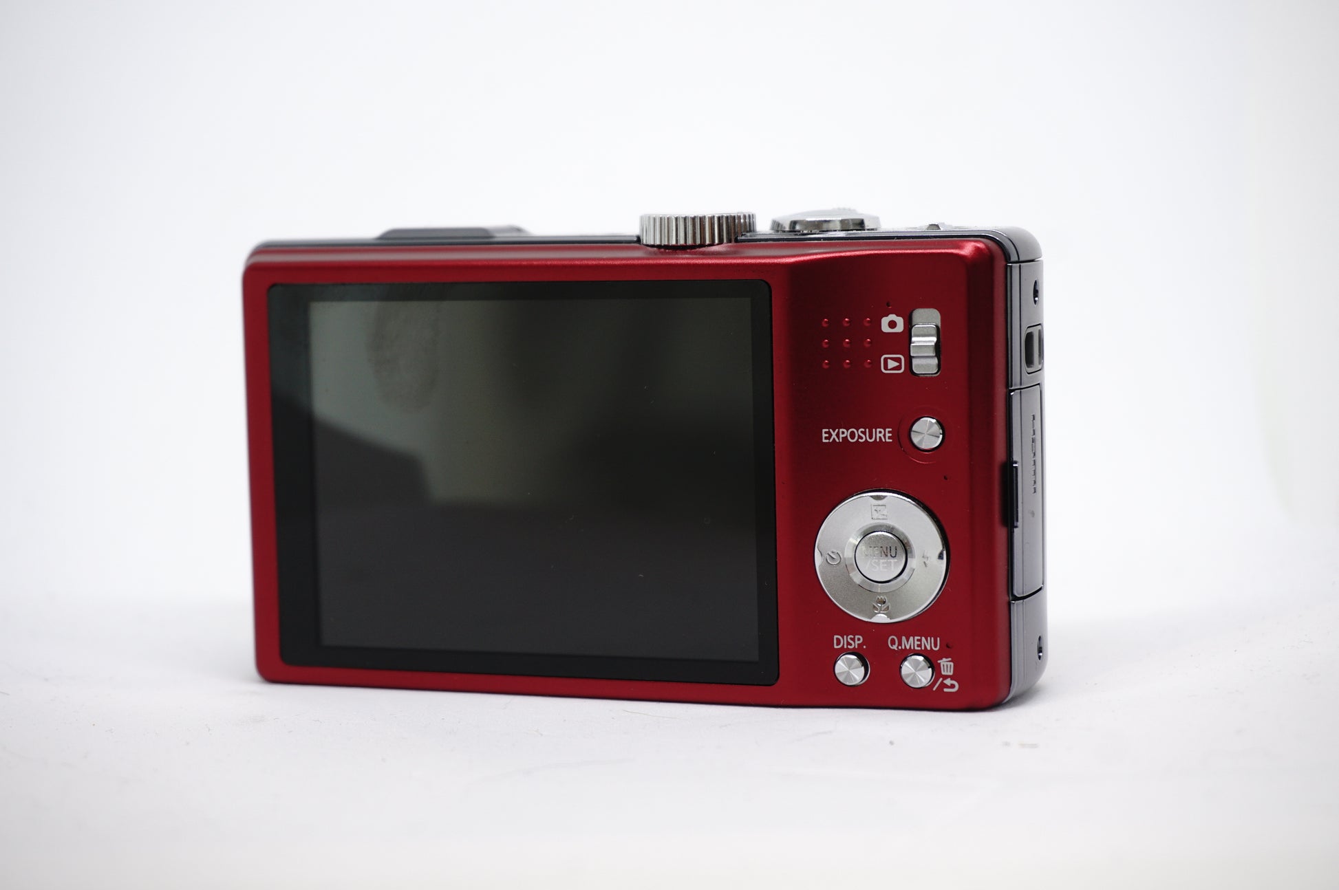 Panasonic Lumix Red 16X Compact Digital Camera back view