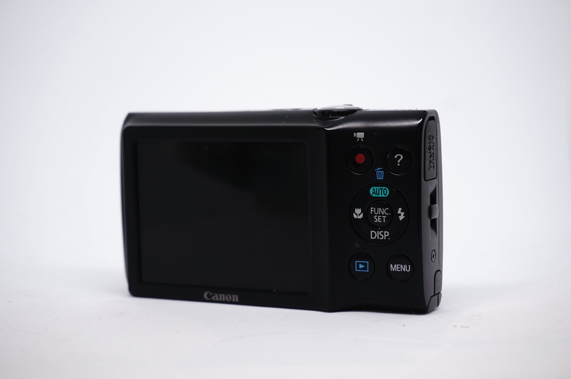 Canon Black 5X Zoom Compact Digital Camera back view