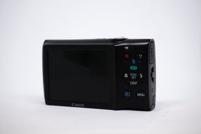 Canon Black 5X Zoom Compact Digital Camera back view