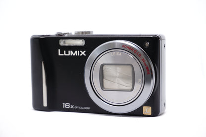 Panasonic Lumix Black 16X 2 Compact Digital Camera front view