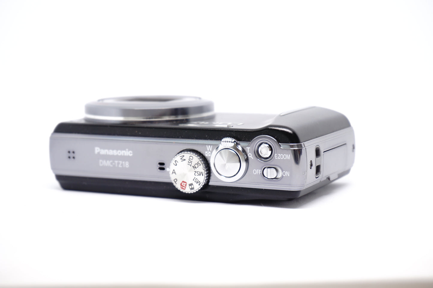 Panasonic Lumix Black 16X 2 Compact Digital Camera top view