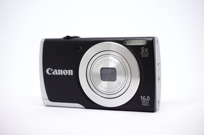 Canon Silver 5X Zoom 2 Compact Digital Camera front view