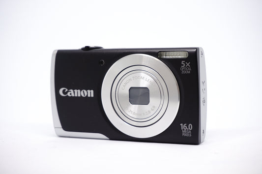 Canon Silver 5X Zoom 2 Compact Digital Camera front view