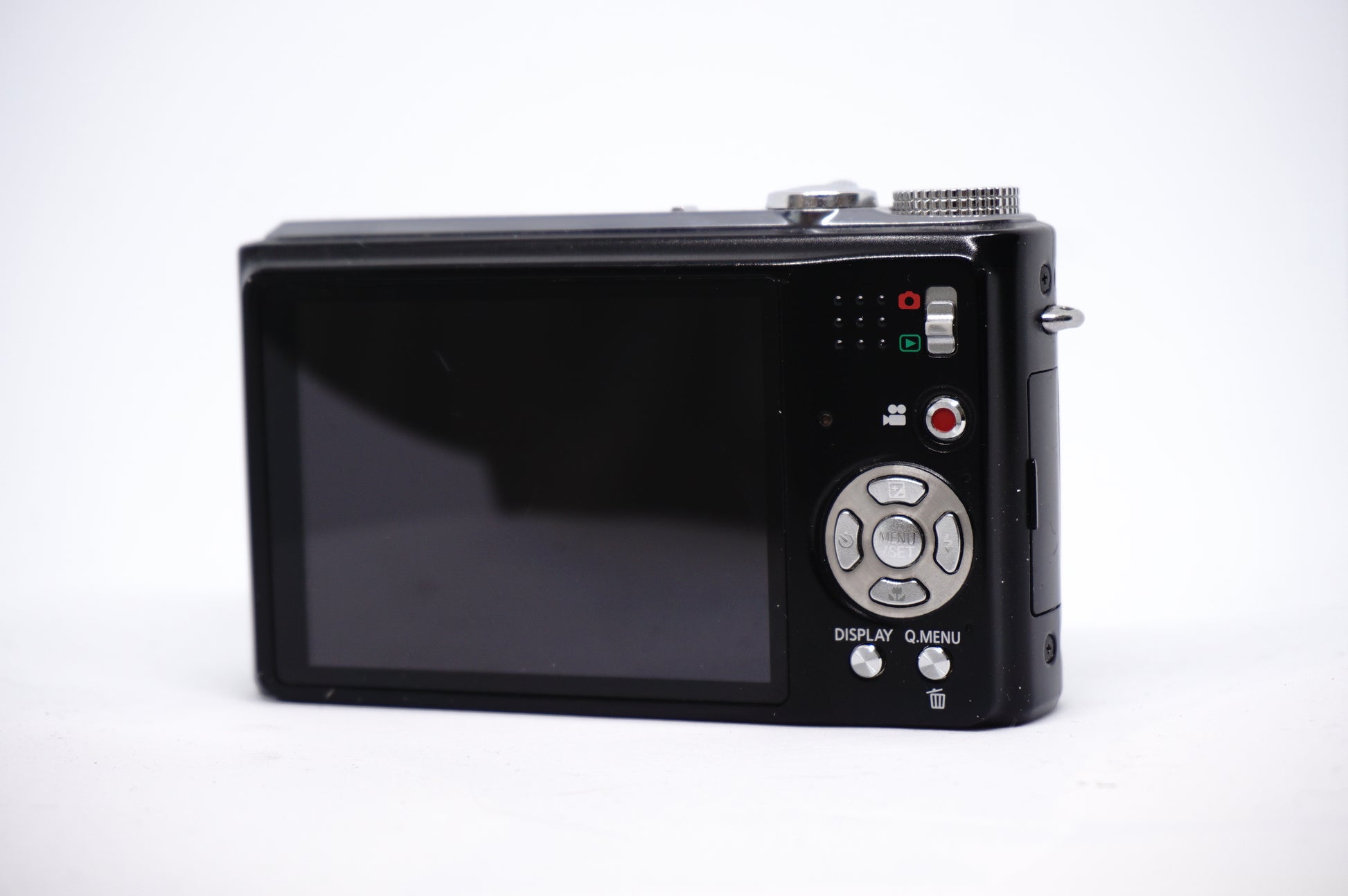 Panasonic Lumix Black 12X Compact Digital Camera back view