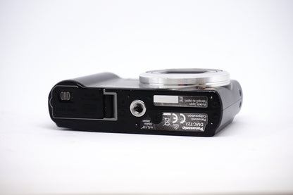 Panasonic Lumix Black 12X Compact Digital Camera underneath view