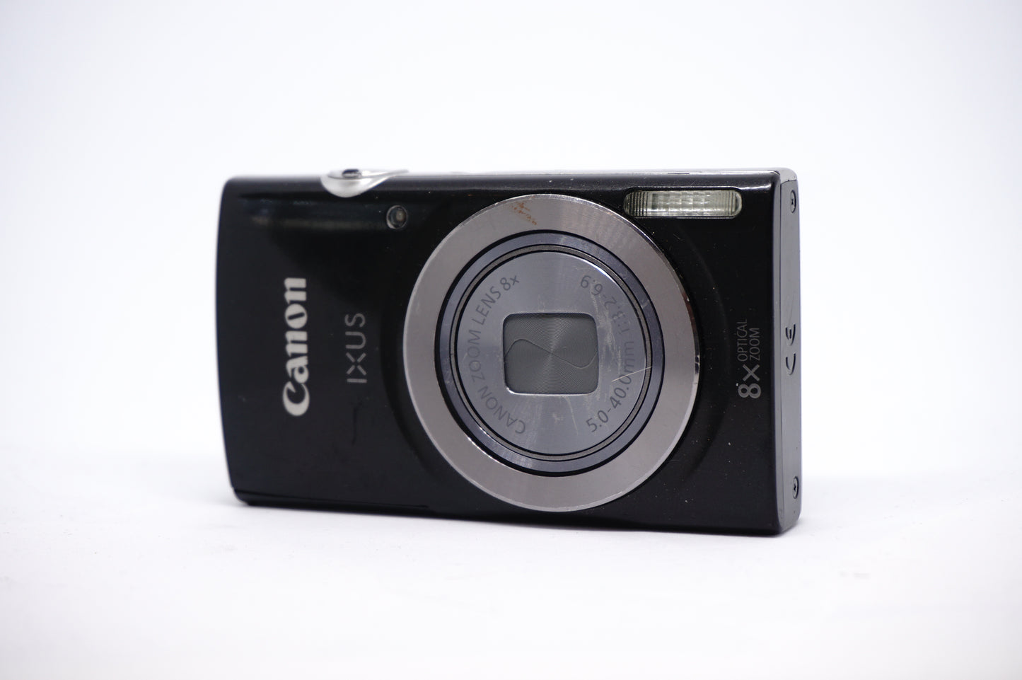 Canon Black 8X Compact Digital Camera front view