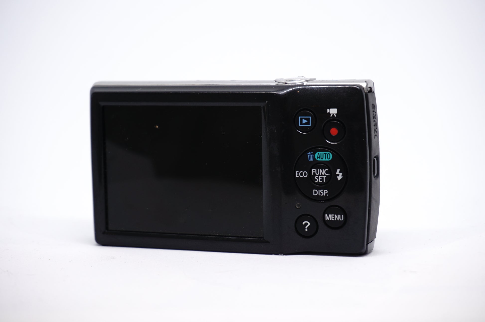 Canon Black 8X Compact Digital Camera back view