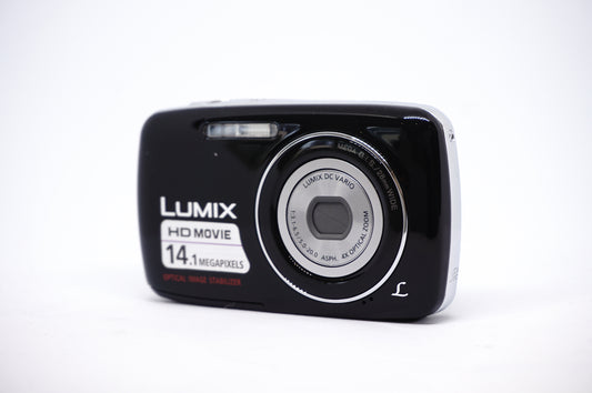 Panasonic Lumix Black 14MP Compact Digital Camera front view