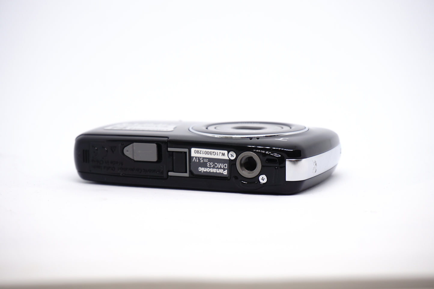 Panasonic Lumix Black 14MP Compact Digital Camera underneath view