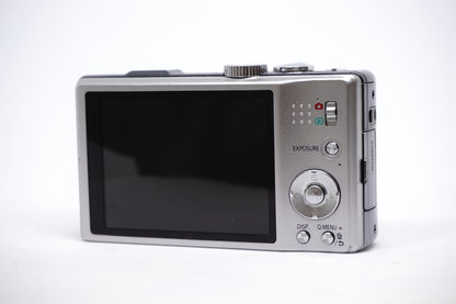 Panasonic Lumix Silver 16X Compact Digital Camera back view
