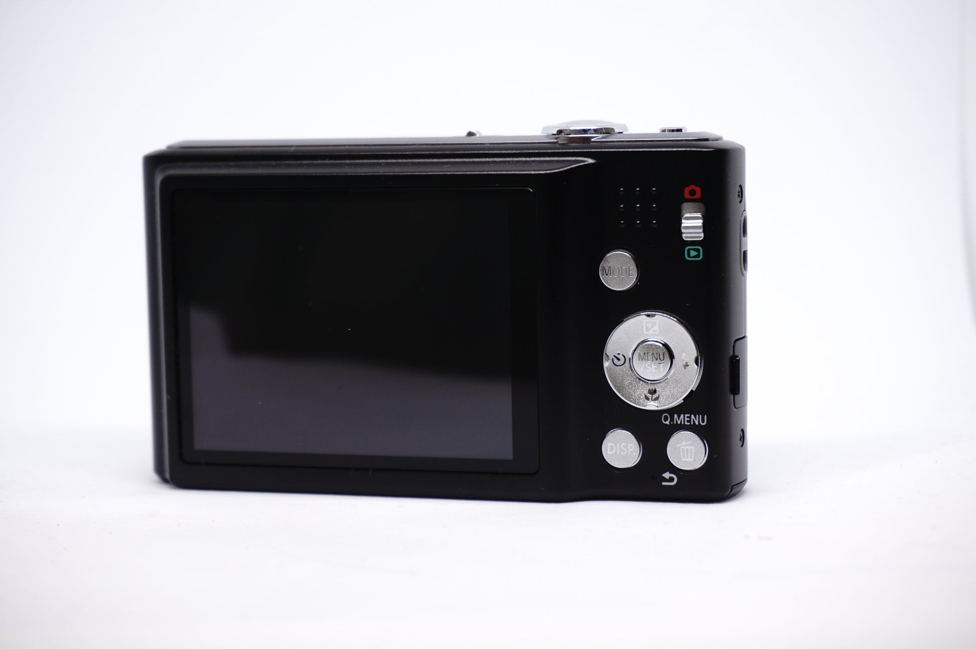 Panasonic Lumix Black 8X Compact Digital Camera back view