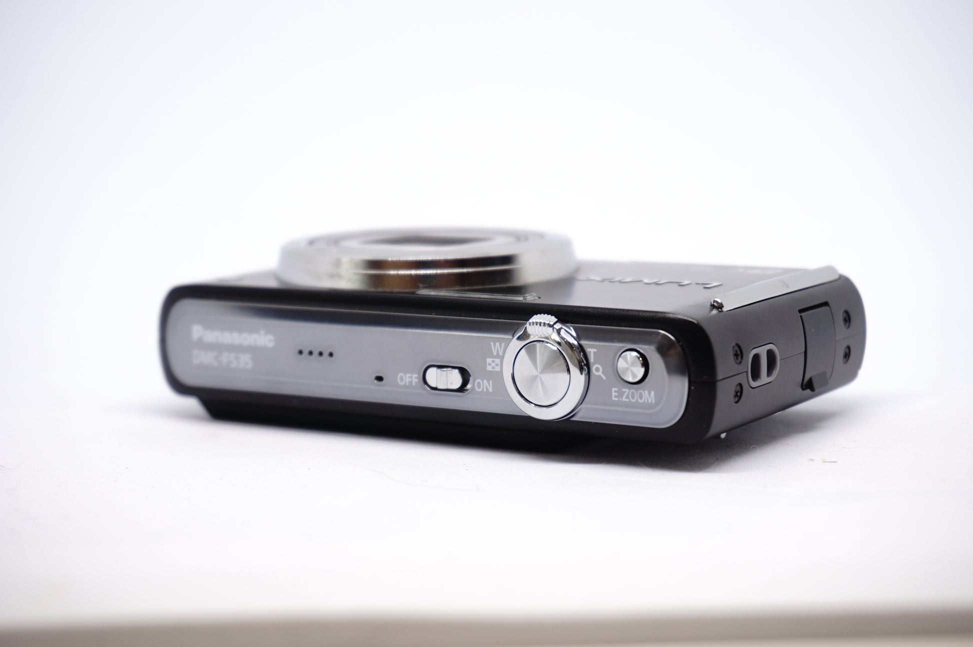 Panasonic Lumix Black 8X Compact Digital Camera top view