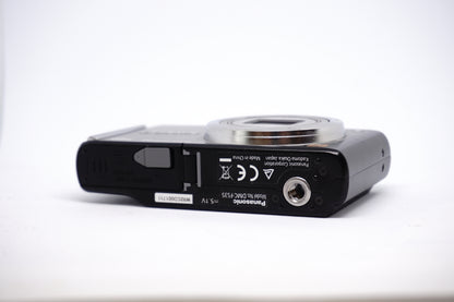 Panasonic Lumix Black 8X Compact Digital Camera underneath view