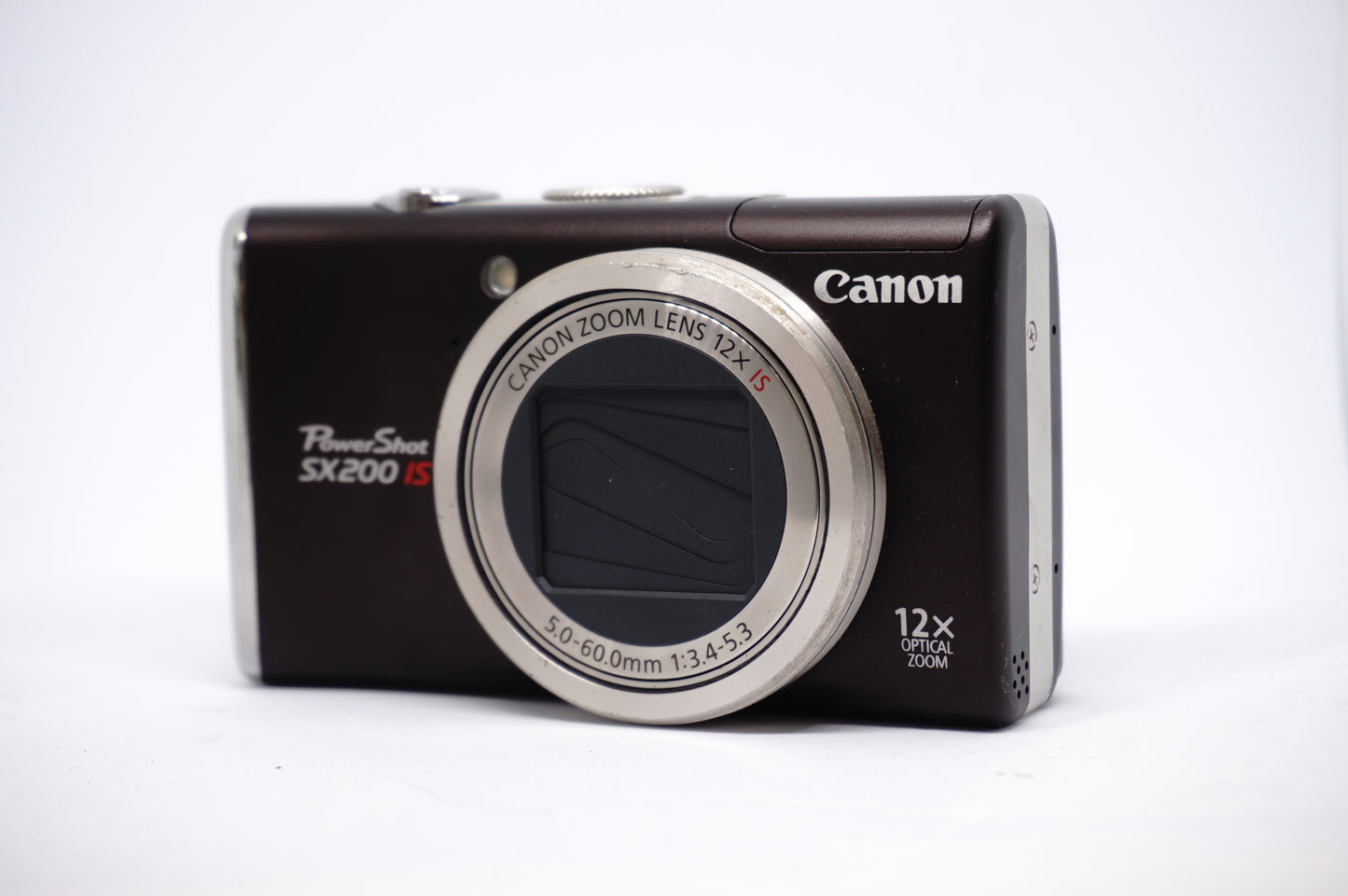 Canon Black Zoom 12X Compact Digital Camera front view