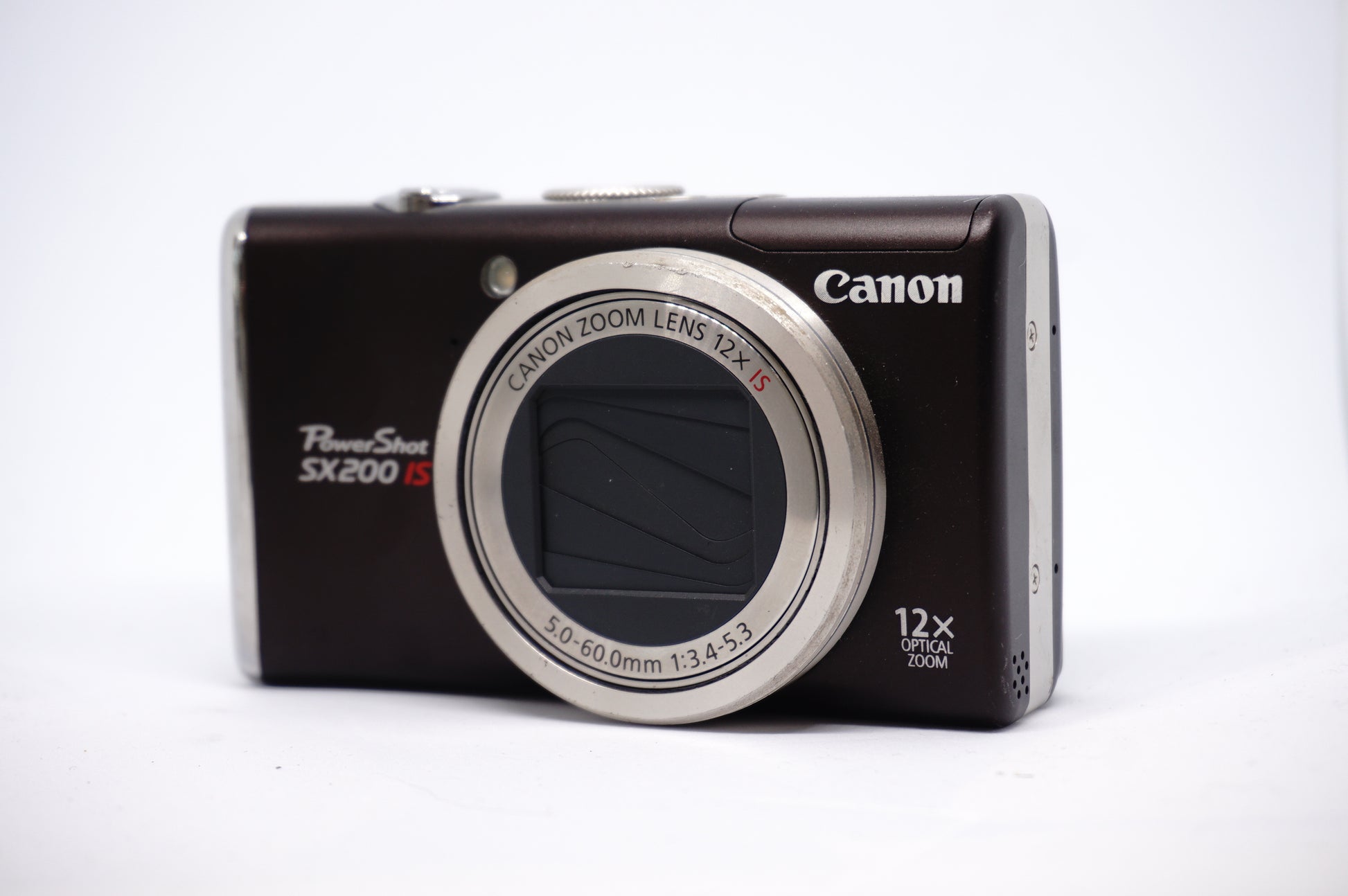 Canon Black Zoom 12X Compact Digital Camera front view
