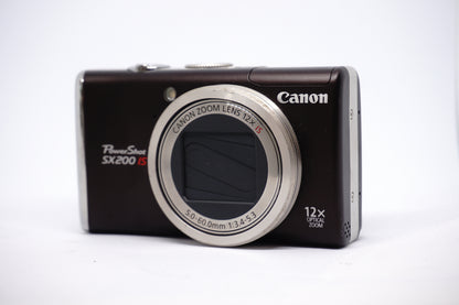 Canon Black Zoom 12X Compact Digital Camera front view