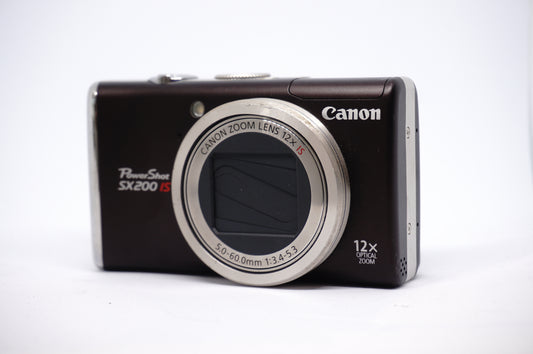 Canon Black Zoom 12X Compact Digital Camera front view
