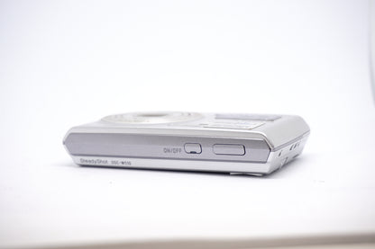 Sony Silver Compact Digital Camera top view