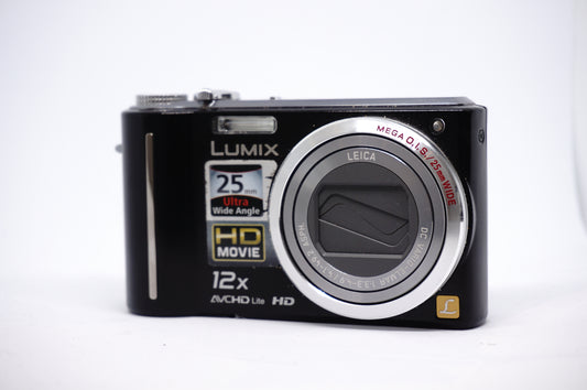 Panasonic Lumix Black 12X 2 Compact Digital Camera front view