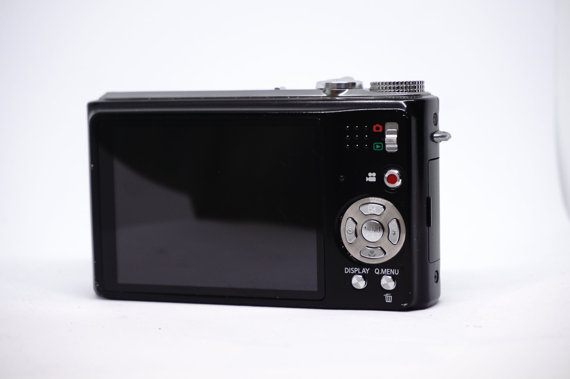 Panasonic Lumix Black 12X 2 Compact Digital Camera back view