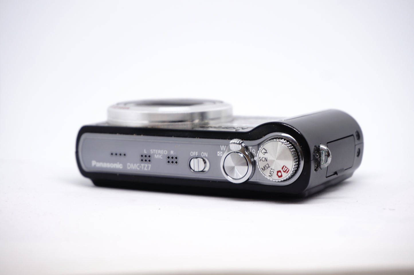 Panasonic Lumix Black 12X 2 Compact Digital Camera top view