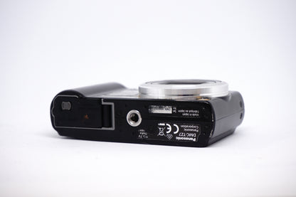 Panasonic Lumix Black 12X 2 Compact Digital Camera underneath view