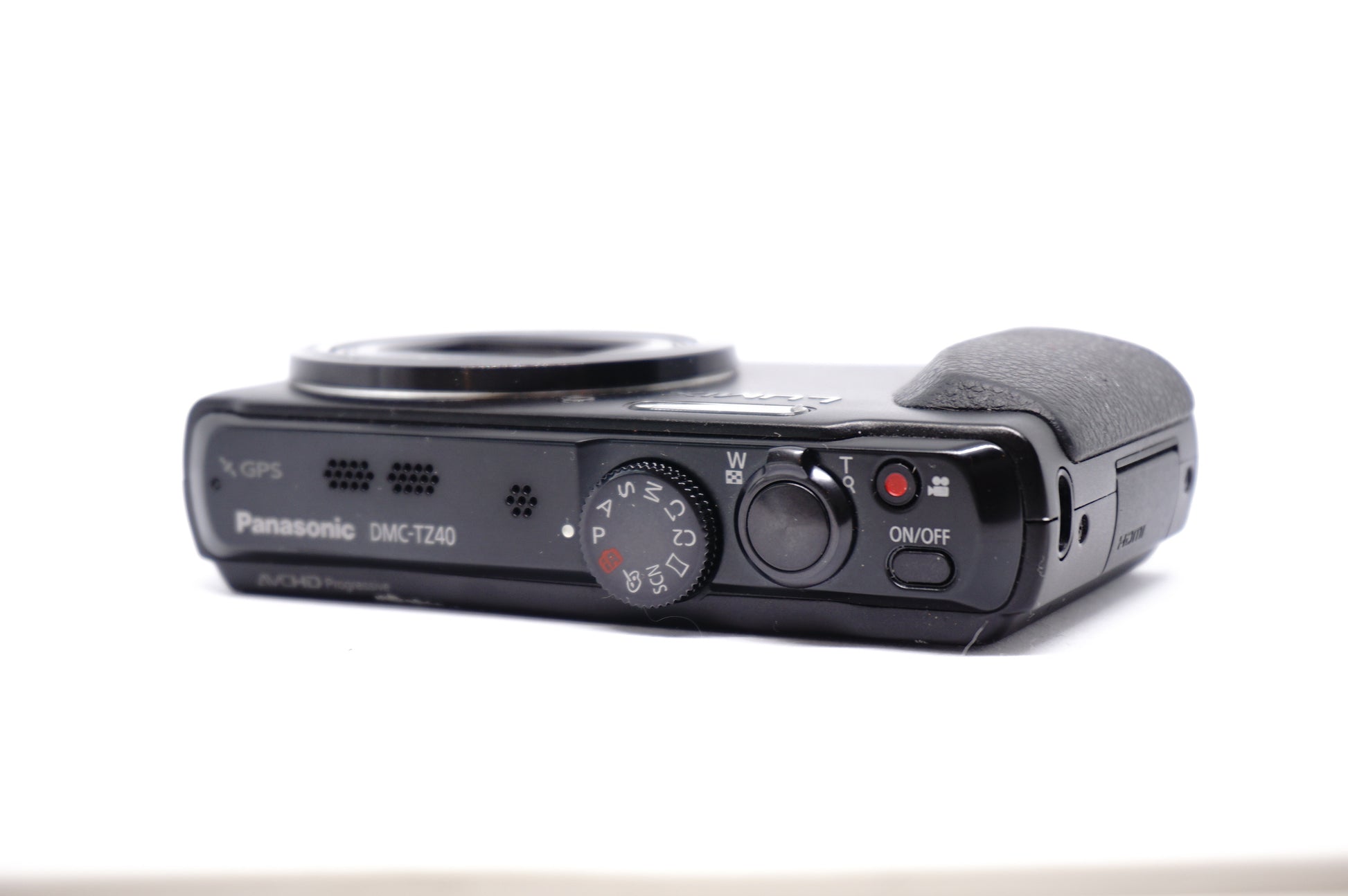 Panasonic Lumix Black 20X Compact Digital Camera top view
