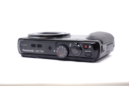 Panasonic Lumix Black 20X Compact Digital Camera top view