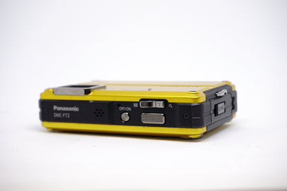 Panasonic Lumix Yellow Rugged Compact Digital Camera top view