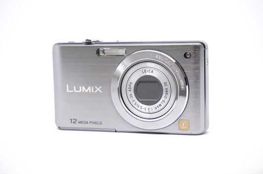 Panasonic Lumix Silver 12X Compact Digital Camera front view