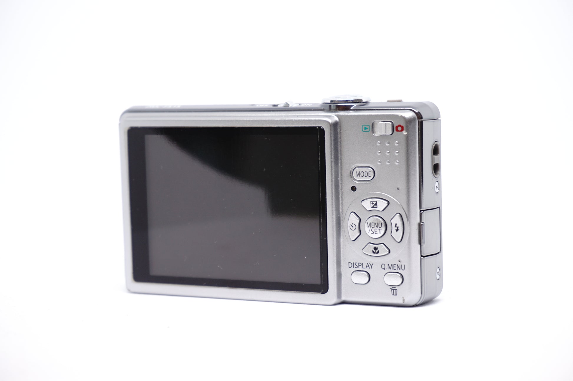 Panasonic Lumix Silver 12X Compact Digital Camera back view