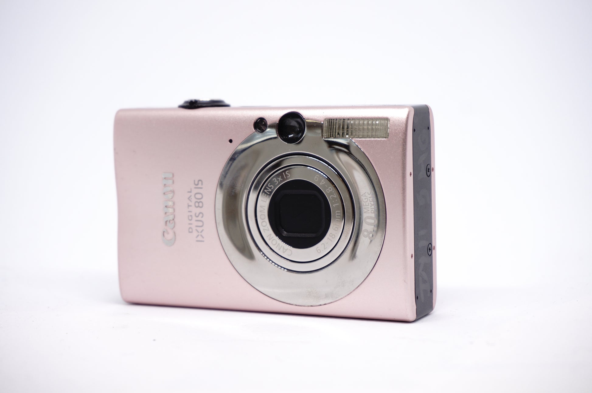 Canon Pink Compact Digital Camera front view