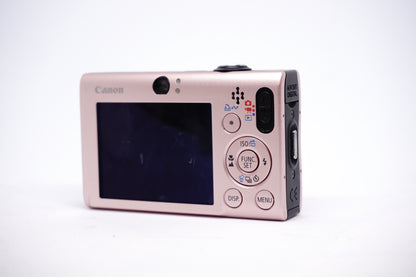 Canon Pink Compact Digital Camera back view
